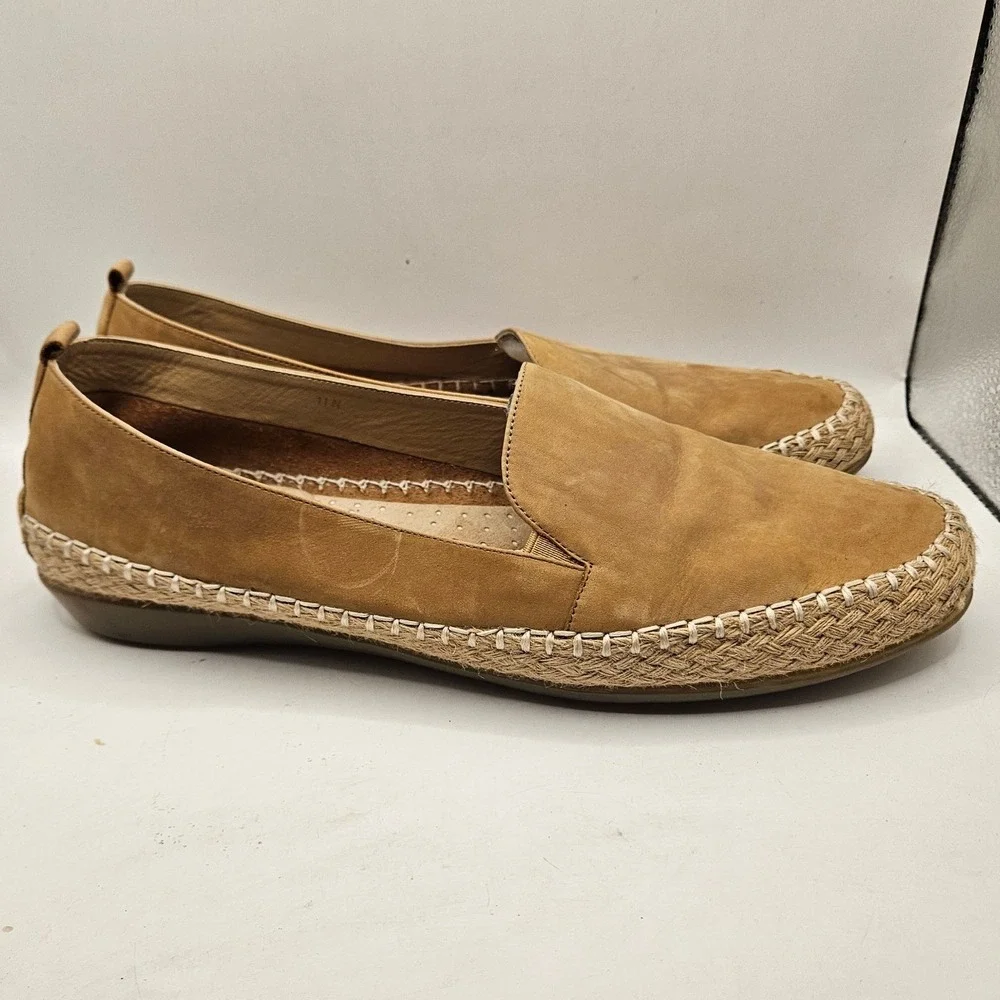 VANELI SPORT Sz‎ 11 N Tan Suede Espadrille Slip On Flats Shoes Women's #385